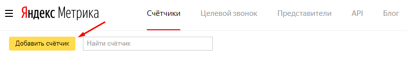 Создание счетчика Яндекс Метрики